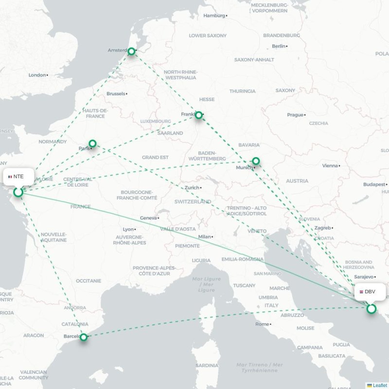 NTE - DBV route map