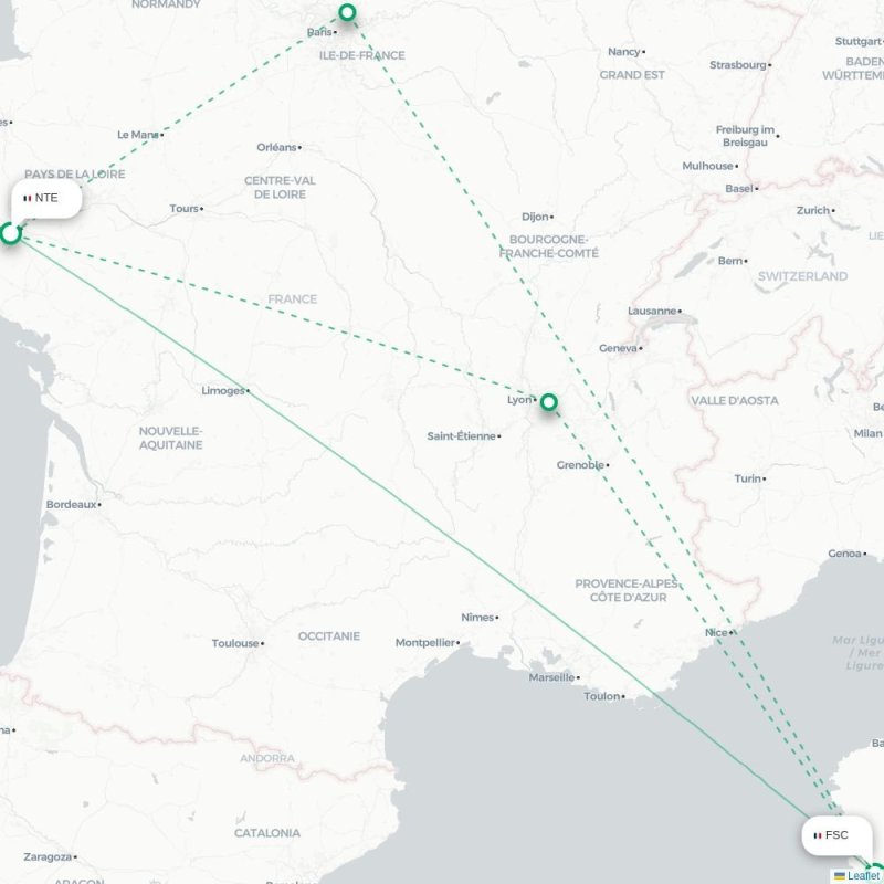NTE - FSC route map