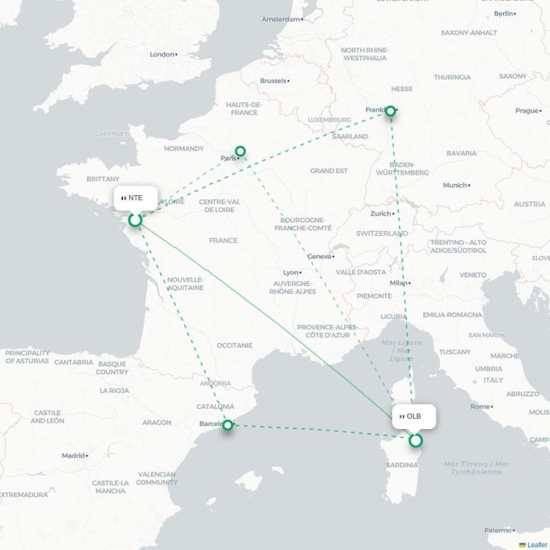 NTE - OLB route map