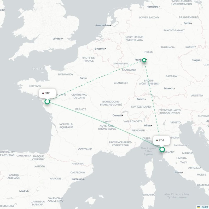 NTE - PSA route map