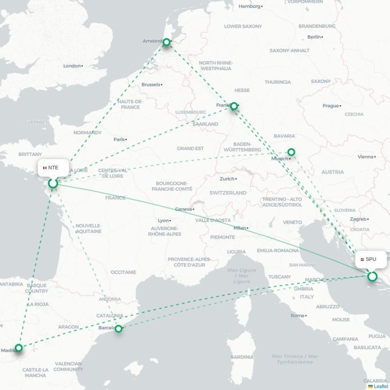 NTE - SPU route map