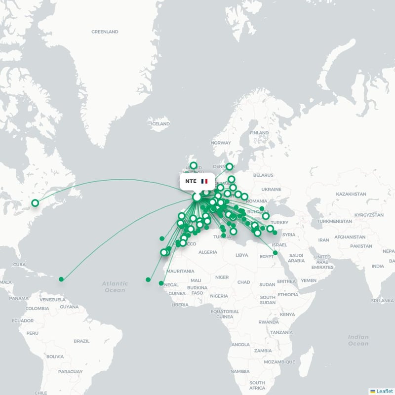 Route map Nantes  NTE 