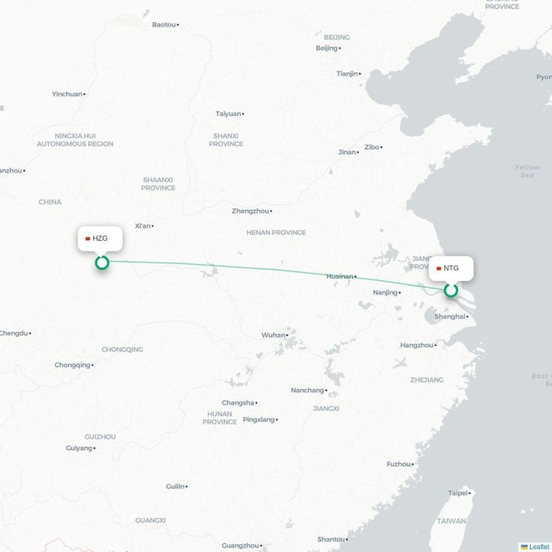 NTG - HZG route map