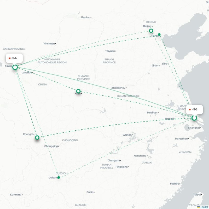 NTG - XNN route map