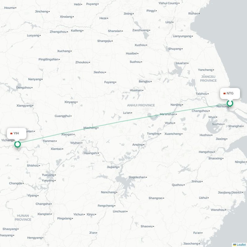 NTG - YIH route map