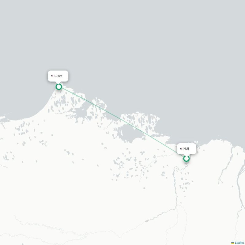 NUI - BRW route map