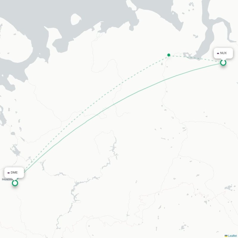 NUX - DME route map
