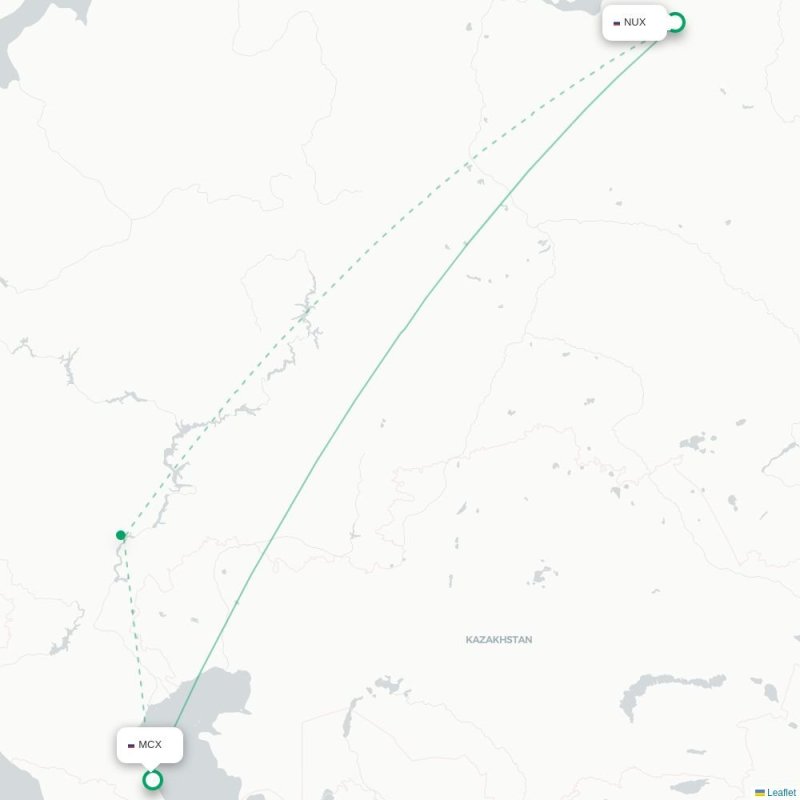 NUX - MCX route map