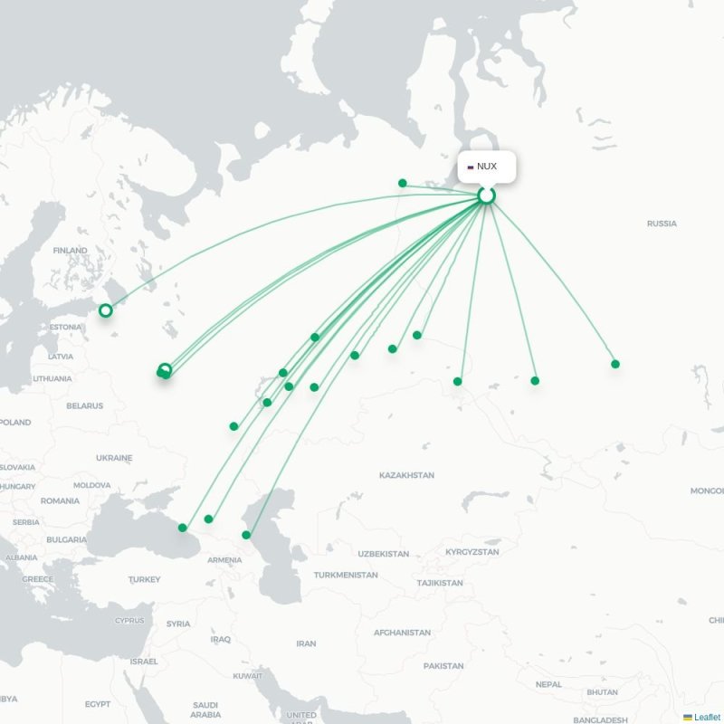 NUX - GSV route map