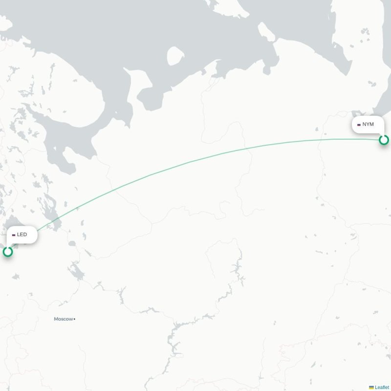 NYM - LED route map