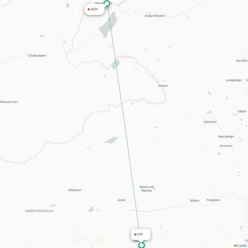 NZH - CIF route map