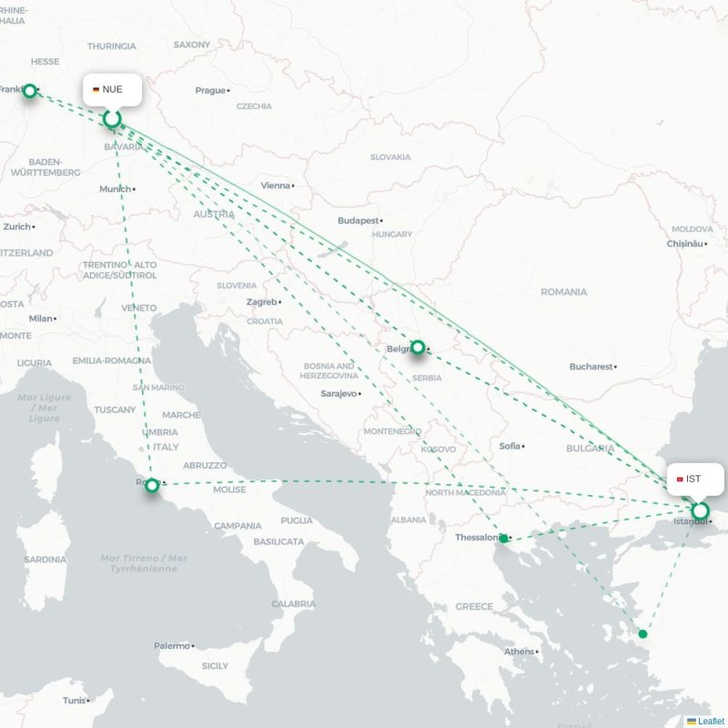 OGU - IST route map