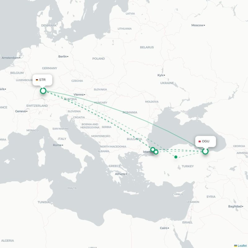 OGU - STR route map