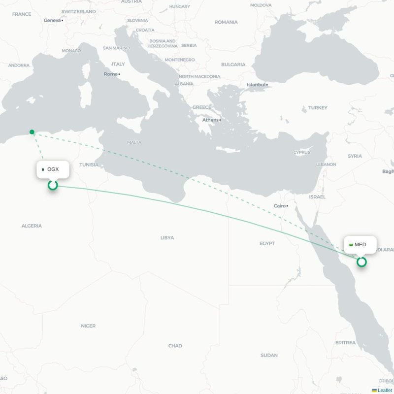 OGX - MED route map