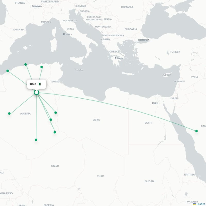 Route map Ouargla  OGX 