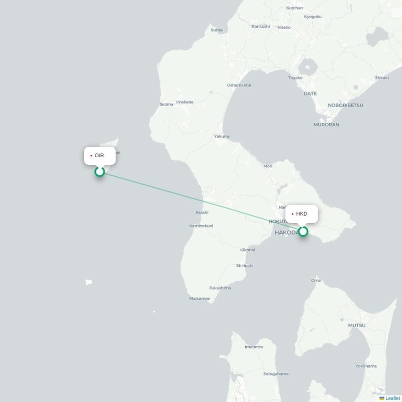 OIR - HKD route map