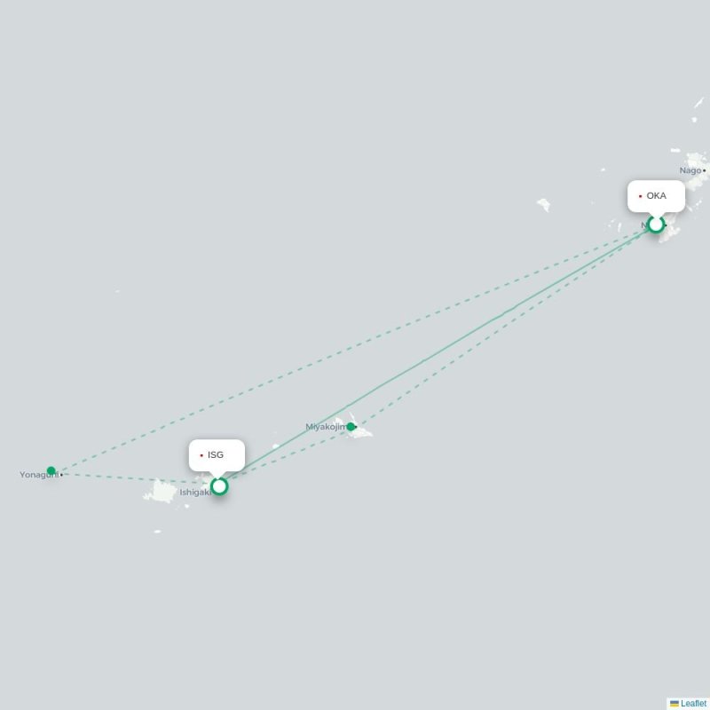 OKA - ISG route map