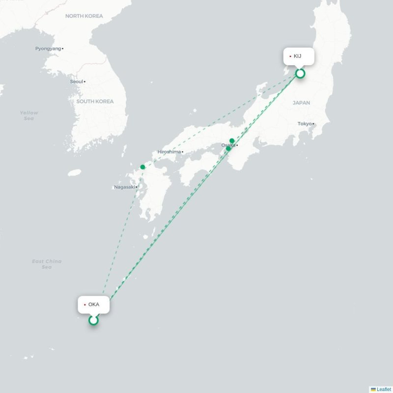 OKA - KIJ route map