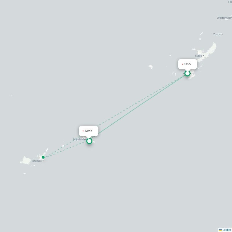 OKA - MMY route map