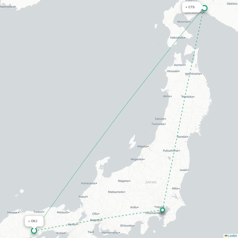 OKJ - CTS route map