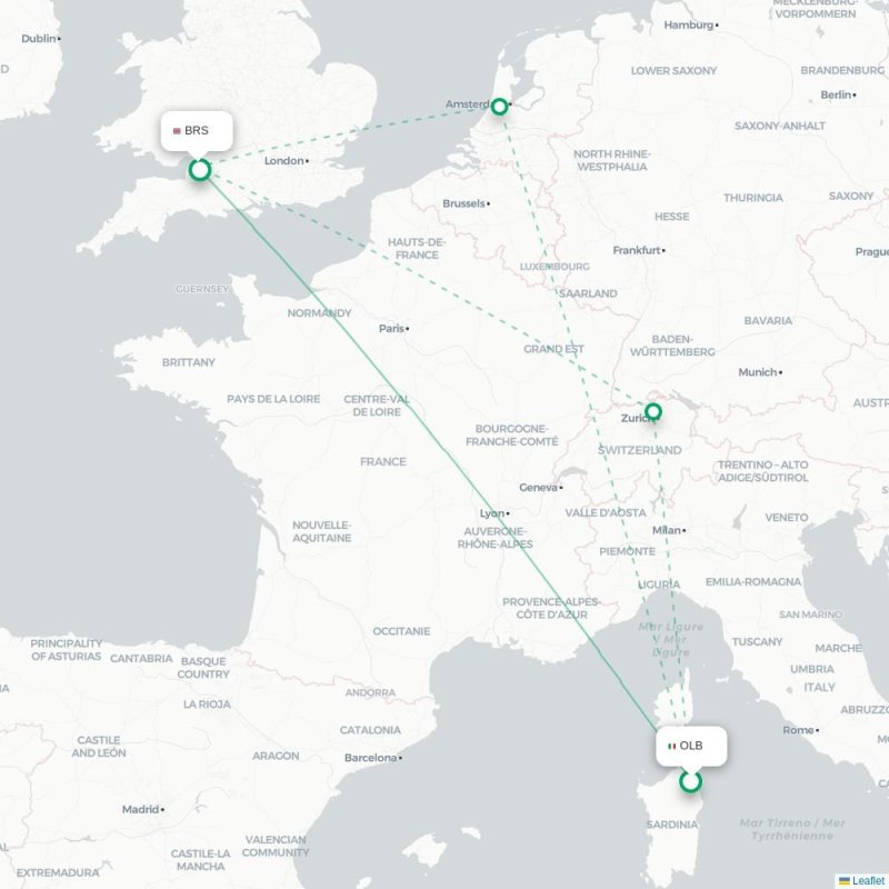 OLB - BRS route map