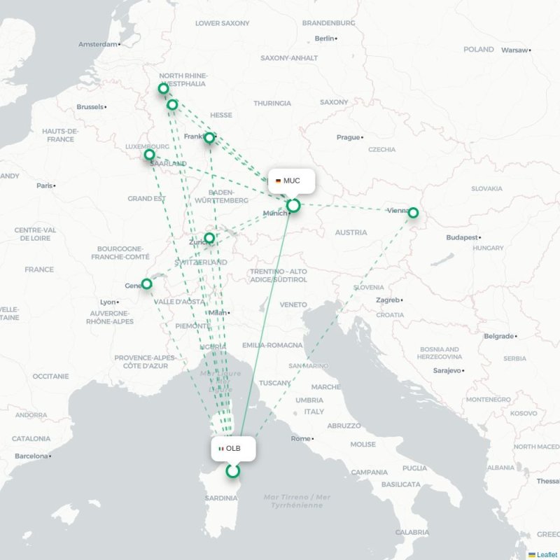 OLB - MUC route map