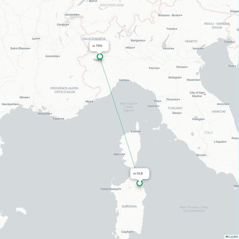 OLB - TRN route map