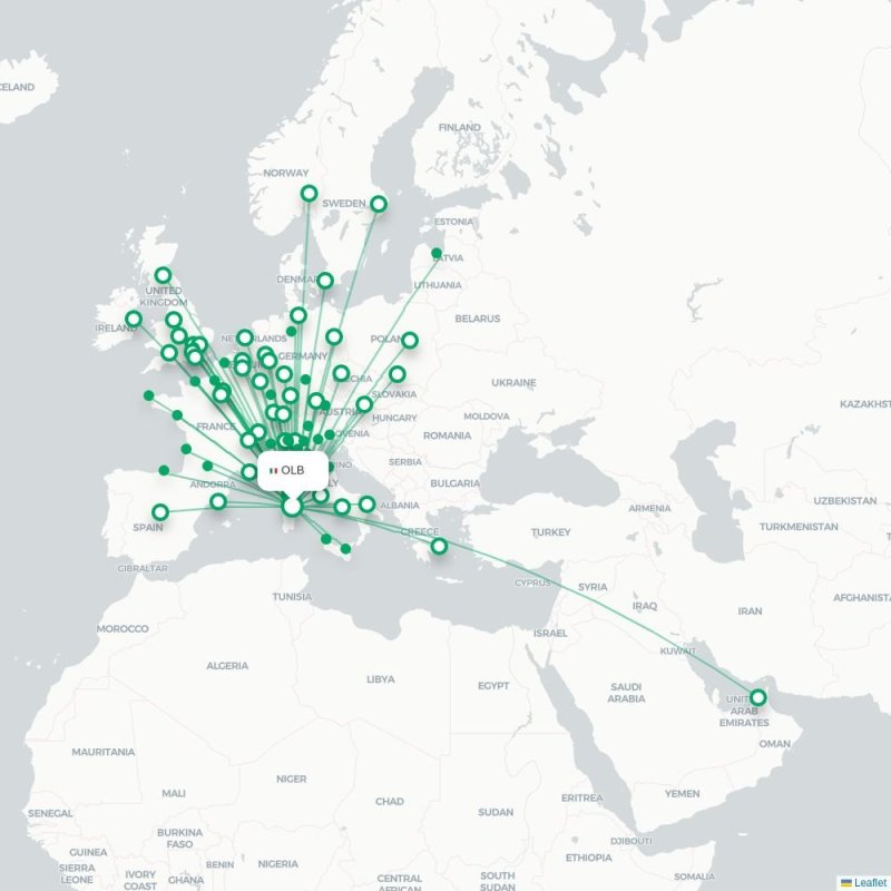 OLB - HAM route map