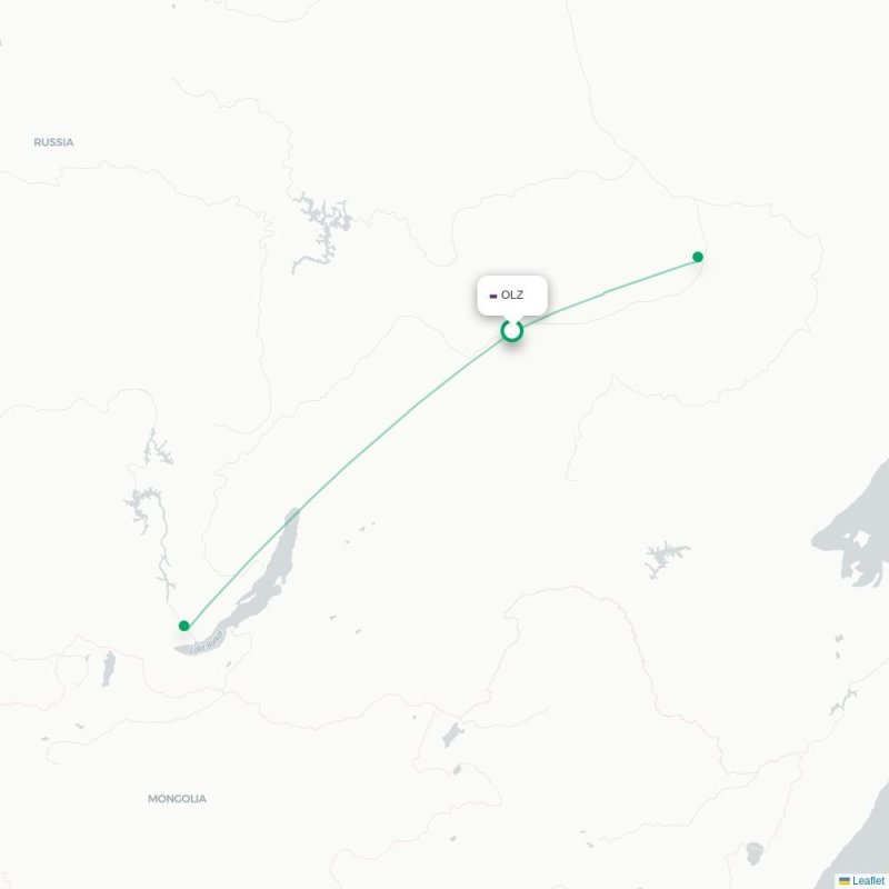 OLZ - KCY route map