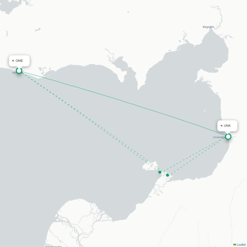 OME - UNK route map