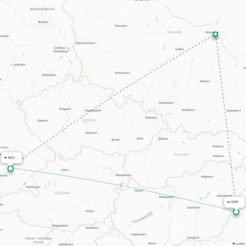 OMR - MUC route map