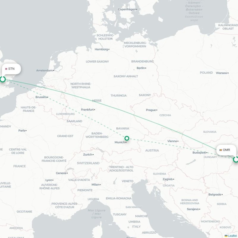 OMR - STN route map