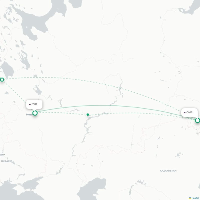 OMS - SVO route map