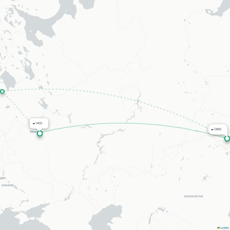 OMS - VKO route map