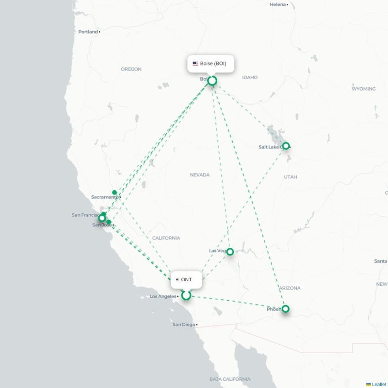 ONT - BOI route map