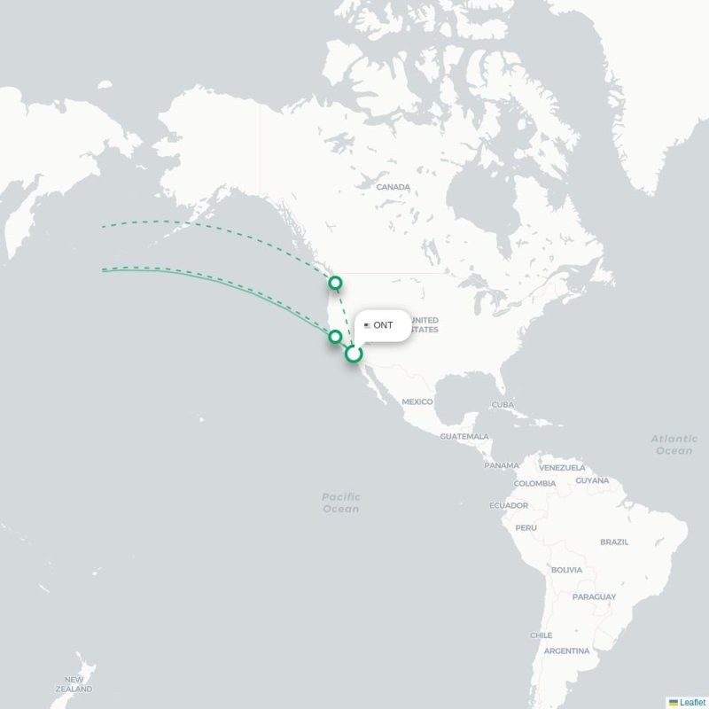 ONT - TPE route map