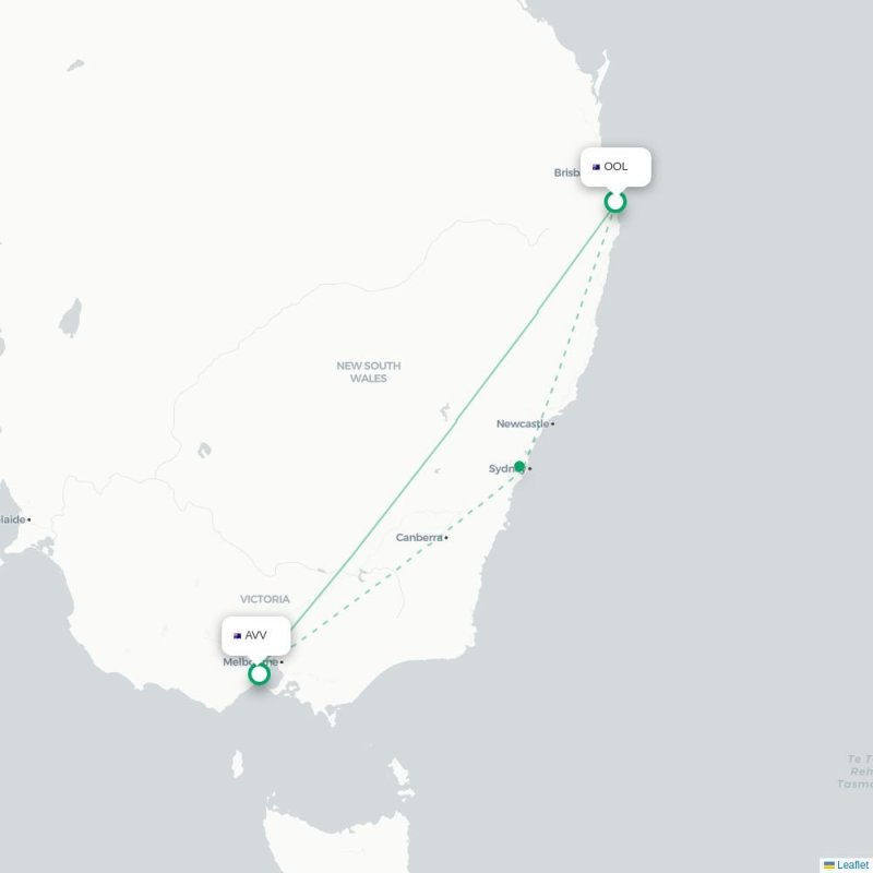 OOL - AVV route map