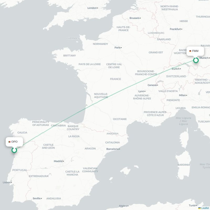 OPO - FMM route map
