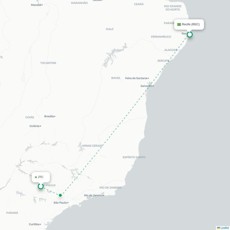 OPO - REC route map