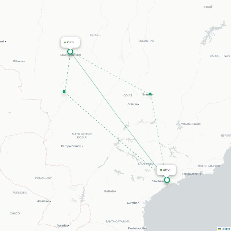 OPS - GRU route map
