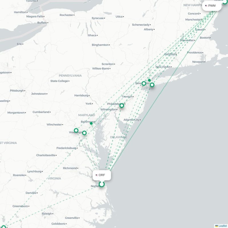 ORF - PWM route map