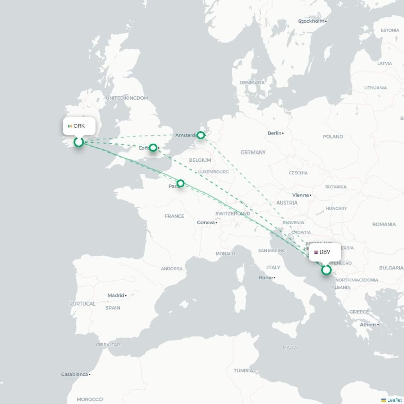 ORK - DBV route map