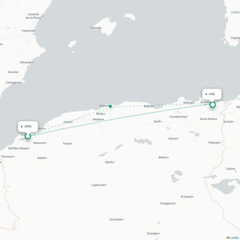 ORN - AAE route map