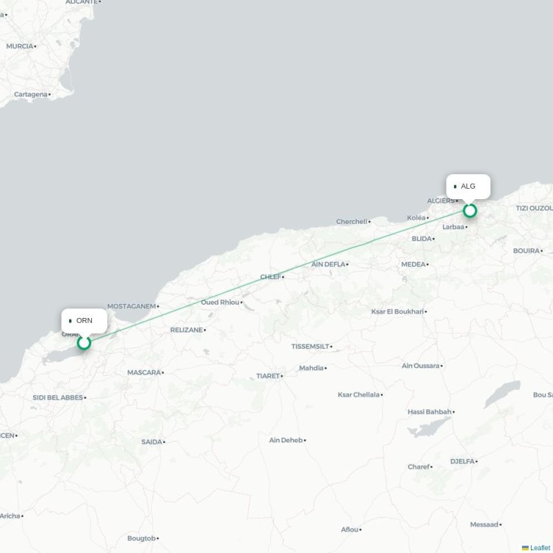 ORN - ALG route map