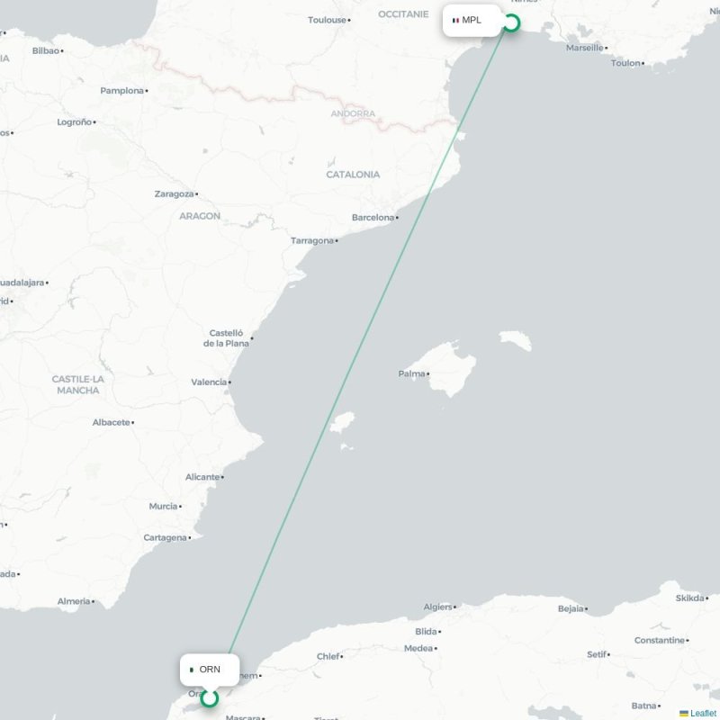 ORN - MPL route map
