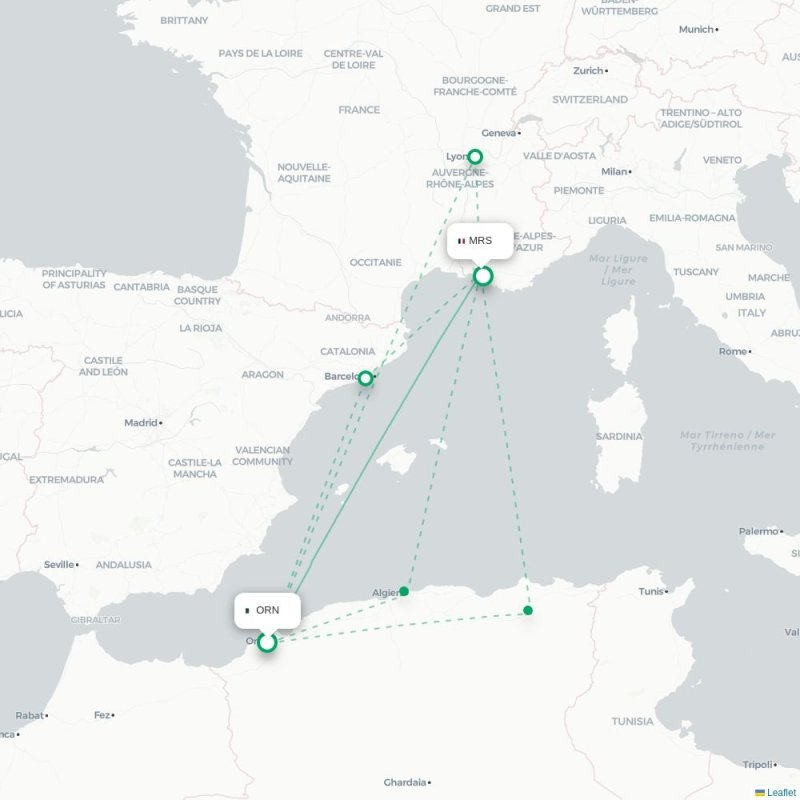 ORN - MRS route map