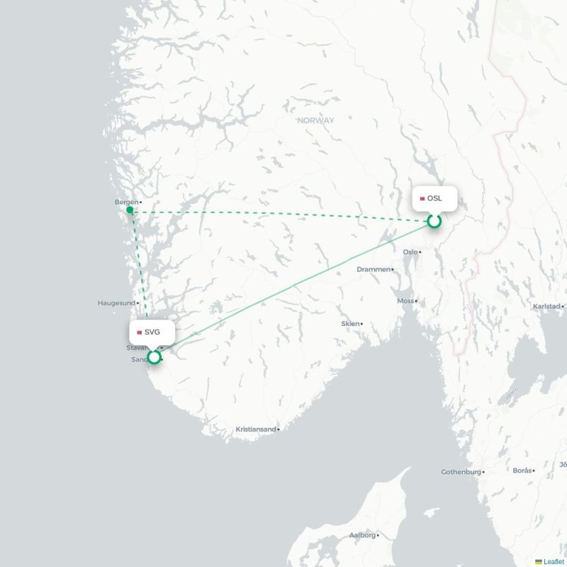 OSL - SVG route map