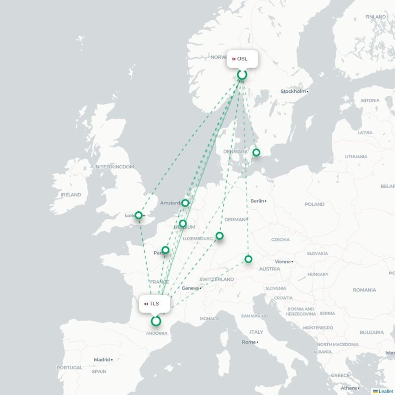 OSL - TLS route map