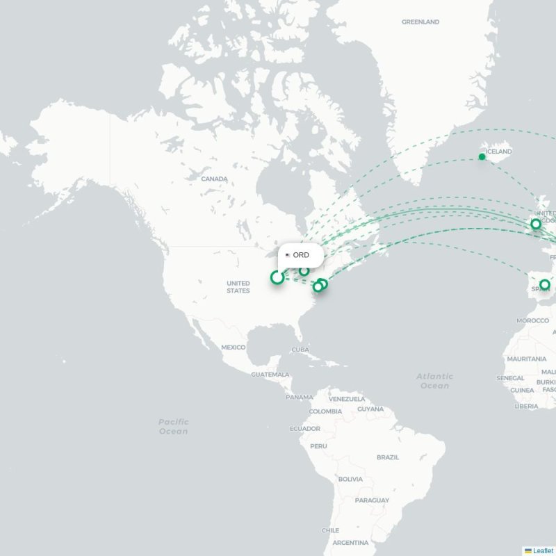 OSL - ZRH route map