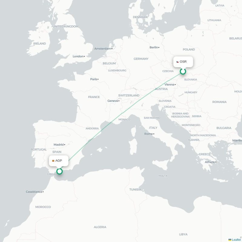 OSR - AGP route map